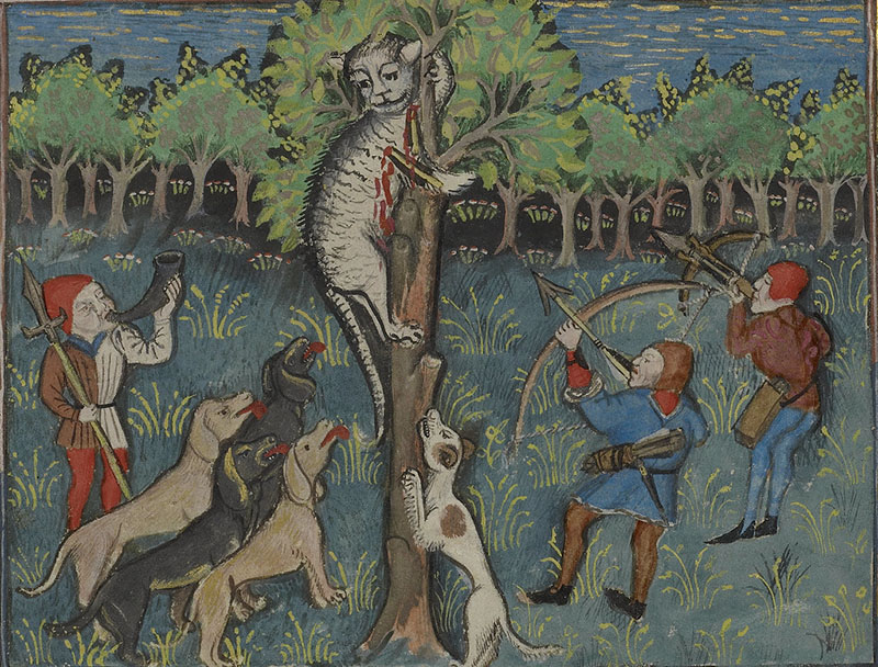 картина «Охота на дикого кота», 1430-1440 гг.