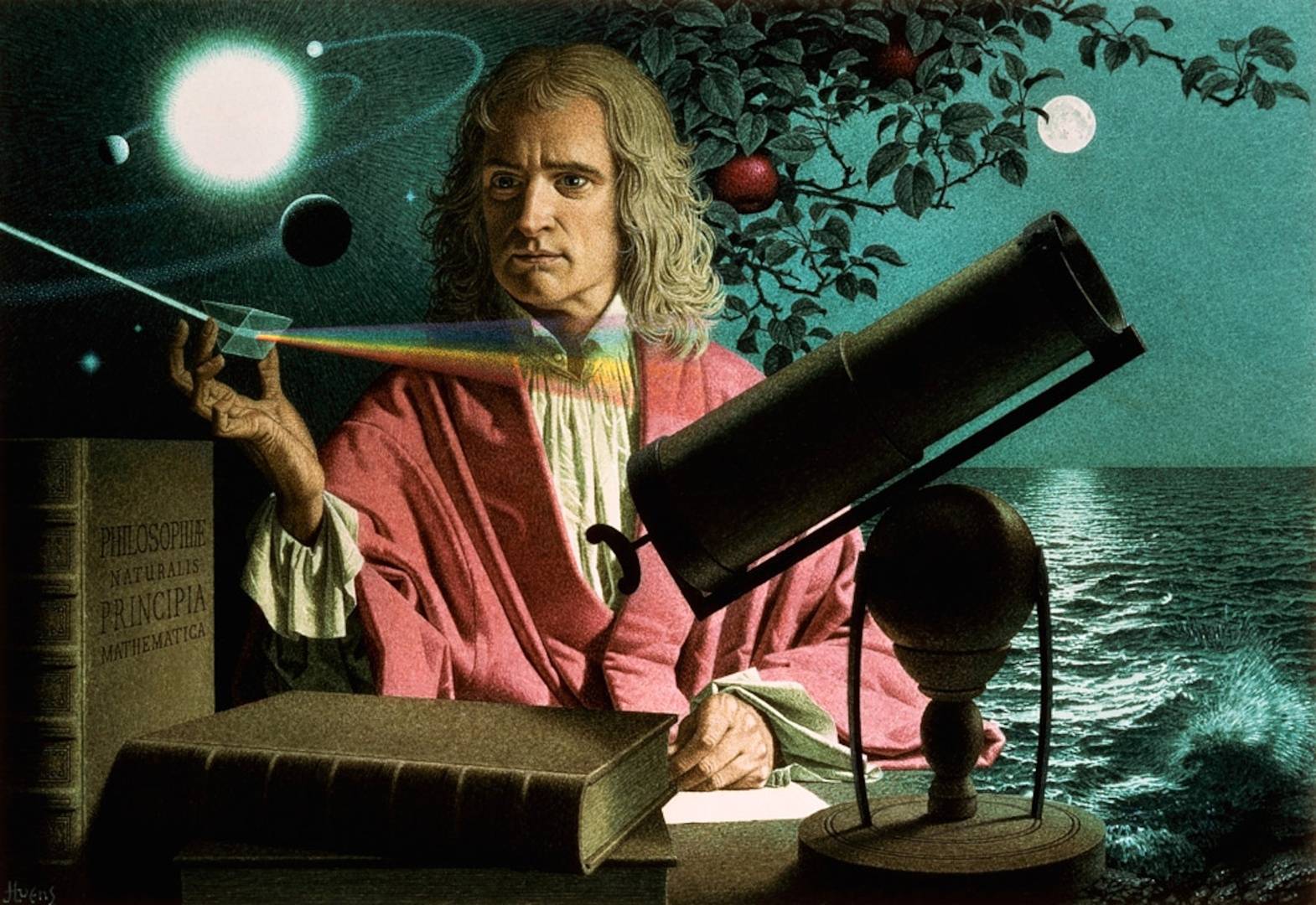 Исаак Ньютон картины