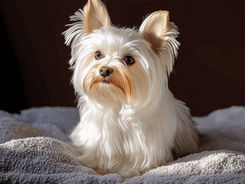 Белый йорк отличается преданностью