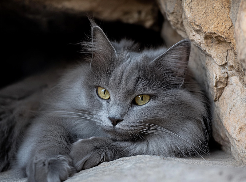 Различные факторы могут влиять на то, сколько проживут кошки нибелунги