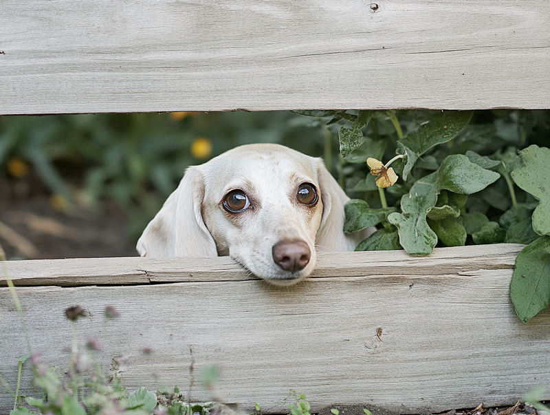 Белая такса с большими глазами