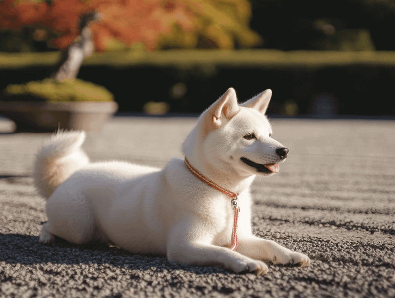 Белая сиба-ину подходит людям, готовым к уходу за такой собакой
