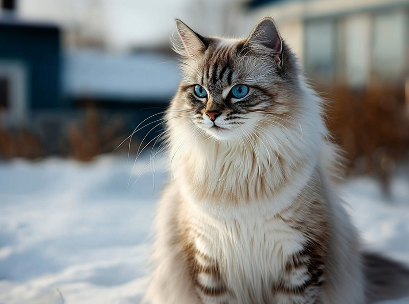 Гигиена влияет на то, сколько проживет невская маскарадная кошка