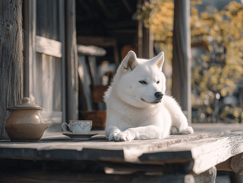 Белый окрас сиба-ину связан с генами