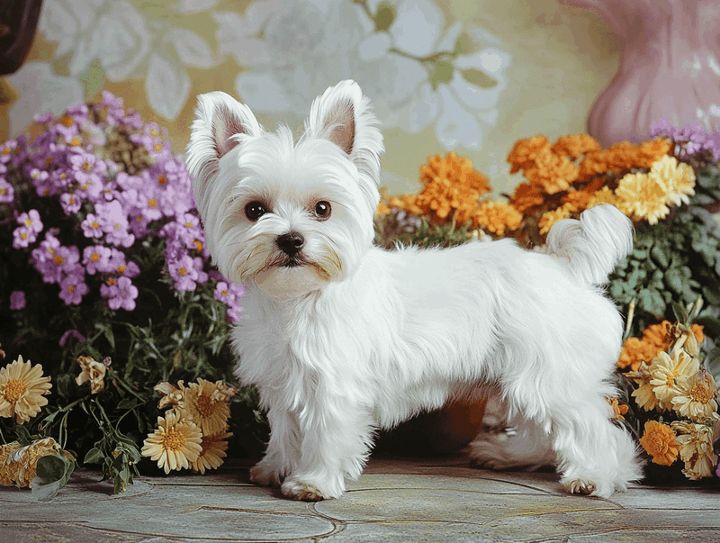 Белый йорк требует владельца, готового к уходу за собакой