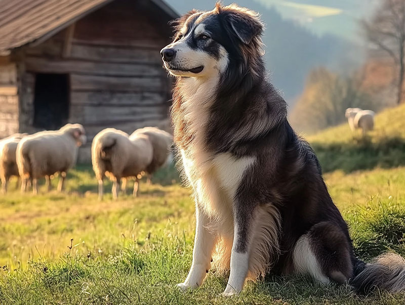 У румынской карпатской овчарки хорошо развит охранный инстинкт