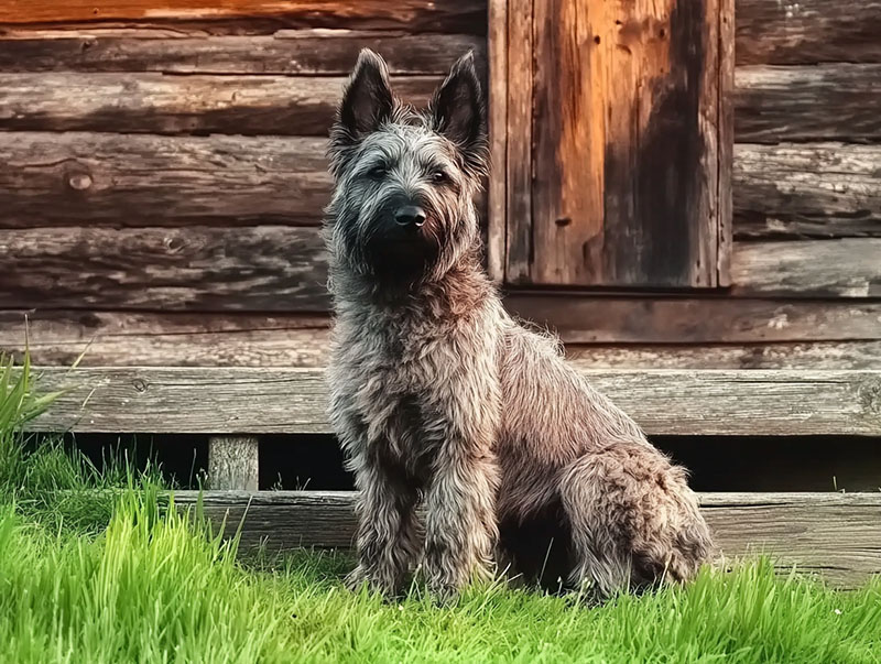 Арденский бувье любит быть рядом с владельцем